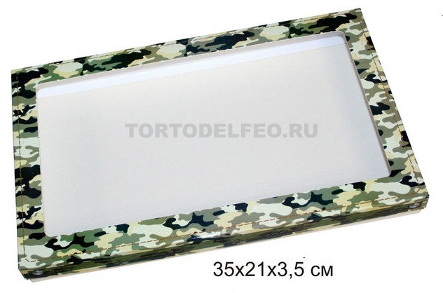 Коробочка для пряников 35*21*3,5см хаки